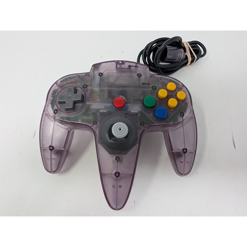 OEM Nintendo 64 N64 Atomic Purple Controller NUS-005 Damaged Cord Parts Repair